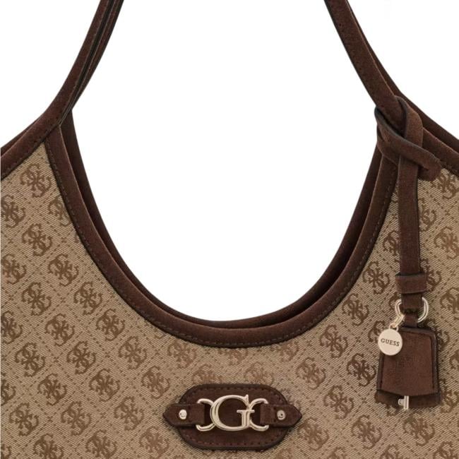 Guess Samantha tote bag Latte Logo Brown - HWJG2313230 LGW - 4