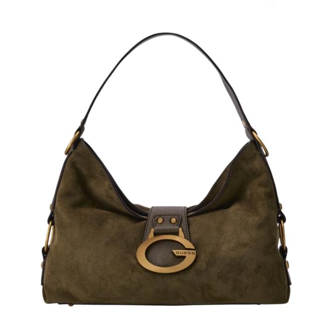 Guess Borsa a spalla Camden Olive - 1