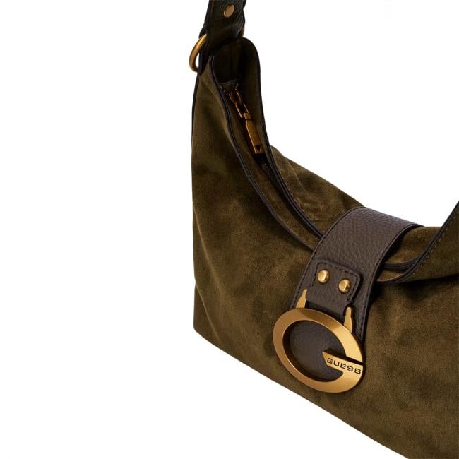 Guess Borsa a spalla Camden Olive - 4