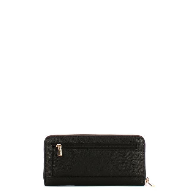Guess Portafoglio Danielle Large zip around Black - 2