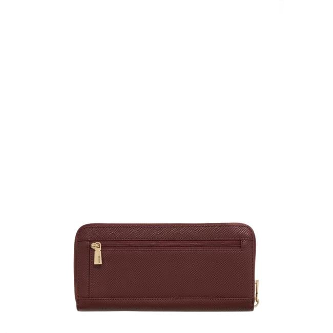 Guess Portafoglio Laurel II zip around Burgundy - 2