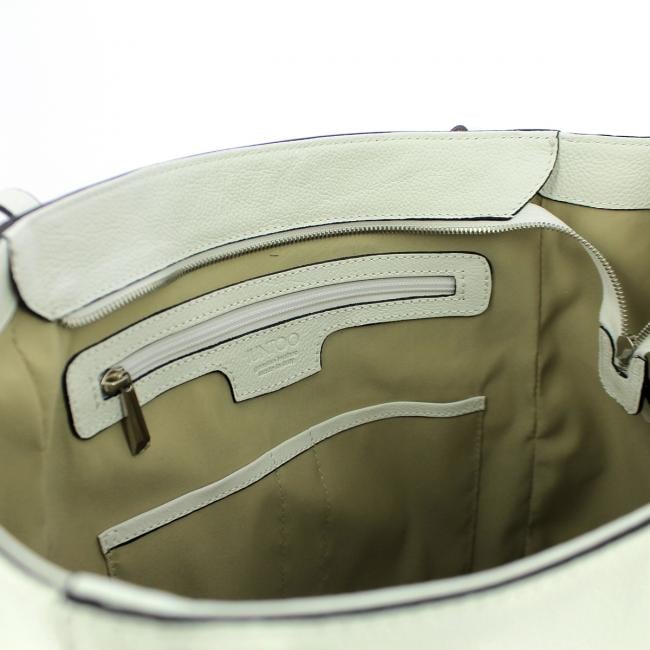Iuntoo Shopper in pelle Armonia Bianco - 