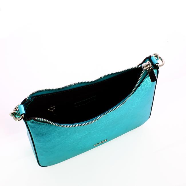 Iuntoo Borsa a spalla Media Eleganza Metallic Acqua - 5