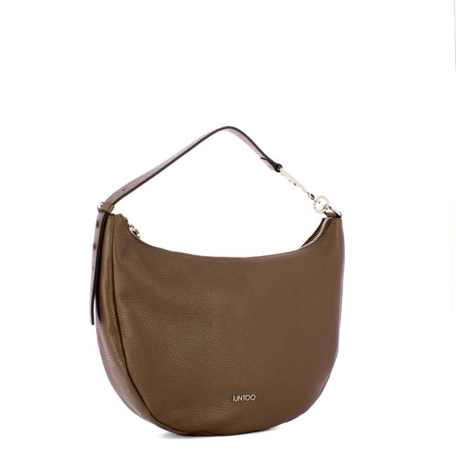 Iuntoo New Hobo Bag Piccola in pelle Armonia Fango - 2