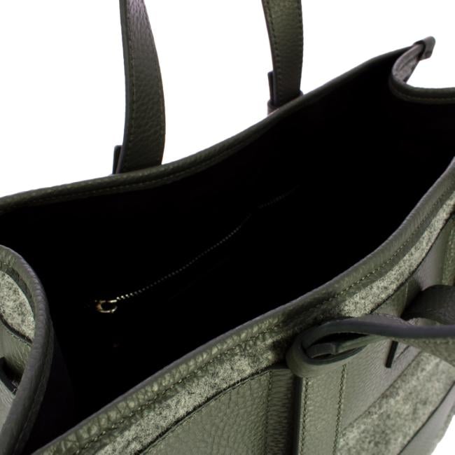 Iuntoo Shopper Grande Caldo Essenziale Grigio Lana Cotta Grigio - 6