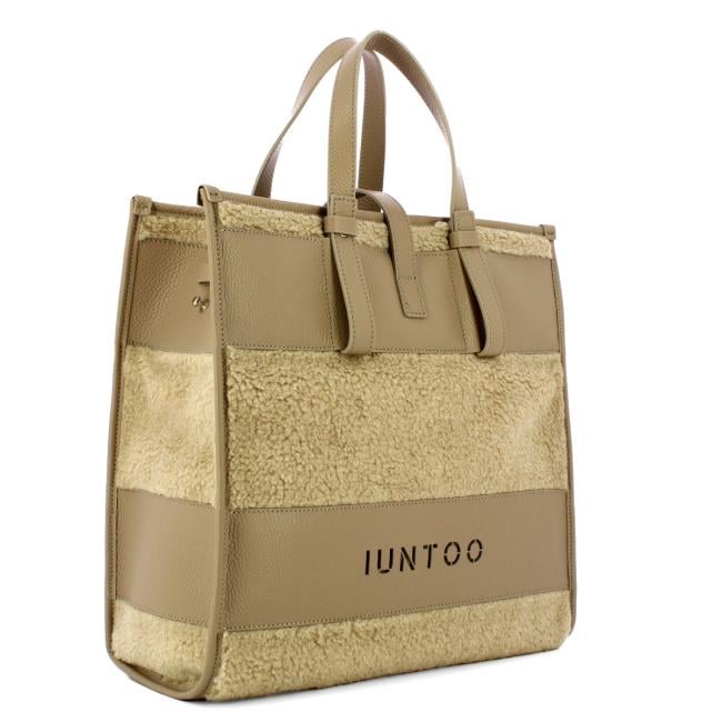 Iuntoo Shopper Grande Orsetto Essenziale Taupe Teddy Taupe - 2