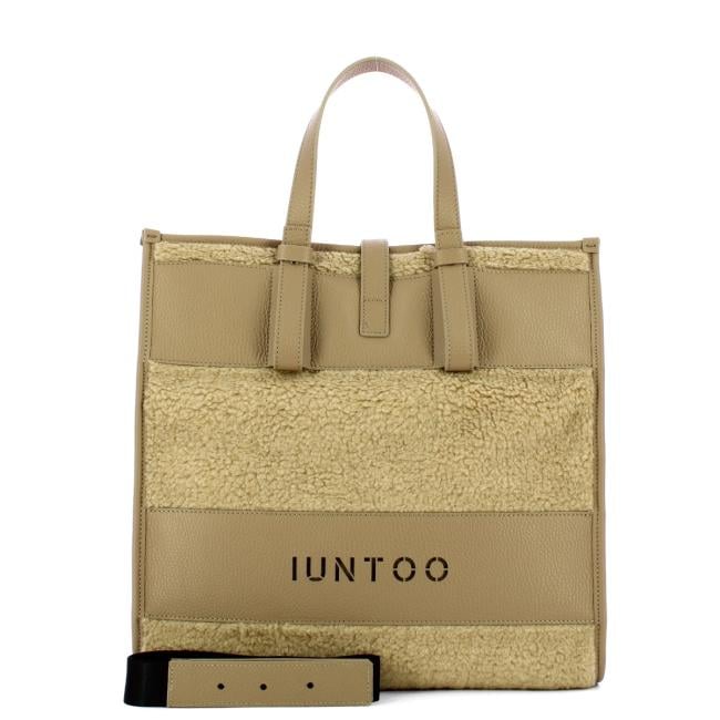 Iuntoo Shopper Grande Orsetto Essenziale Taupe Teddy Taupe - 4