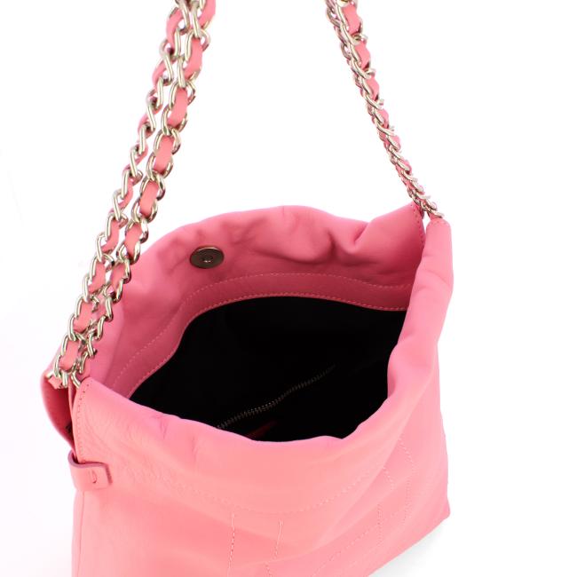 Iuntoo Borsa a spalla Grande Magnetica Rosa - 4