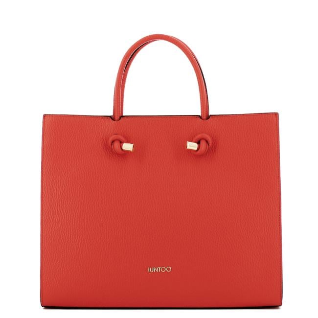 Iuntoo Borsa a mano Grande Nodo Armonia Arancio - 1
