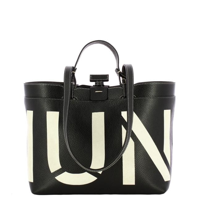 Iuntoo Shopping Sibilla Piccola Logo Nero+Panna - 1