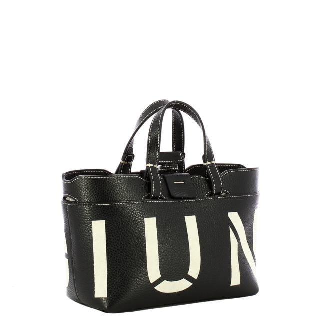 Iuntoo Shopping Sibilla Mini Logo Nero+Panna - 2