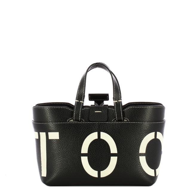 Iuntoo Shopping Sibilla Mini Logo Nero+Panna - 3