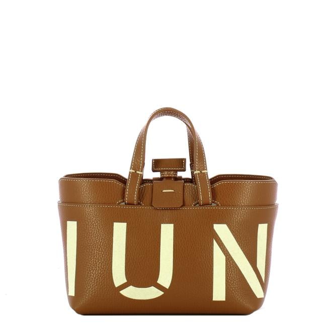 Iuntoo Shopping Sibilla Mini Logo Cuoio+Panna - 1