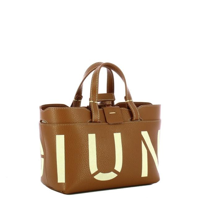 Iuntoo Shopping Sibilla Mini Logo Cuoio+Panna - 2