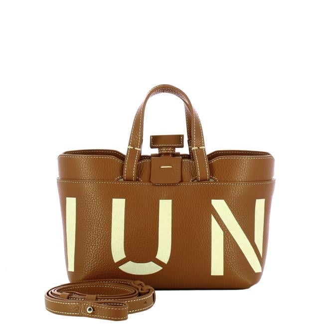 Iuntoo Shopping Sibilla Mini Logo Cuoio+Panna - 4