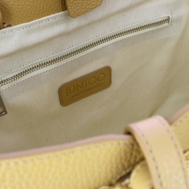Iuntoo Shopping Sibilla Media Logo Raffia Naturale+Cammello - 4