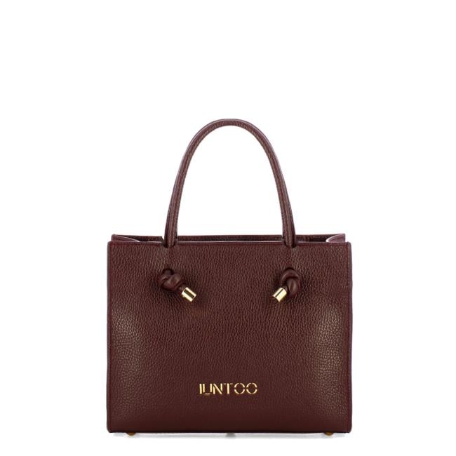 Iuntoo Borsa a mano Piccola Nodo Armonia Bordeaux - 1