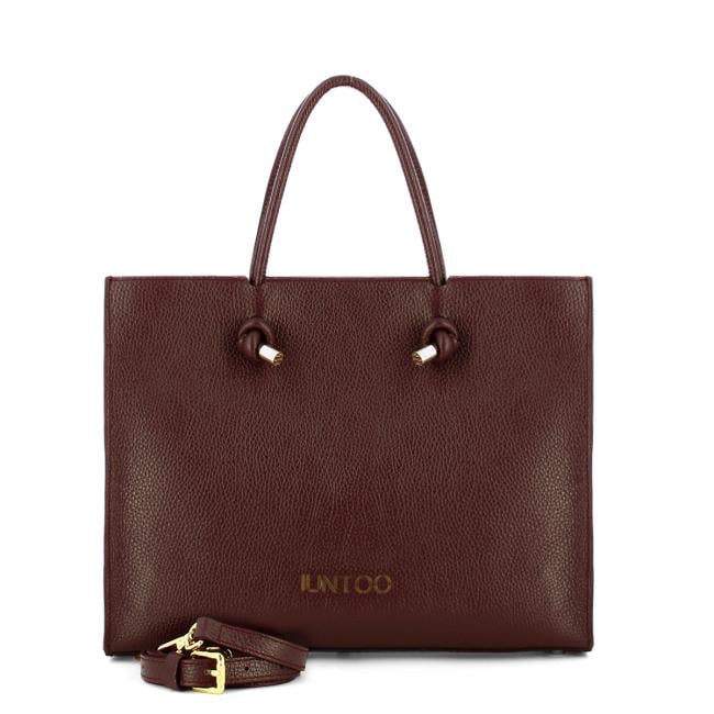 Iuntoo Borsa a mano Nodo Armonia Grande Bordeaux - 4