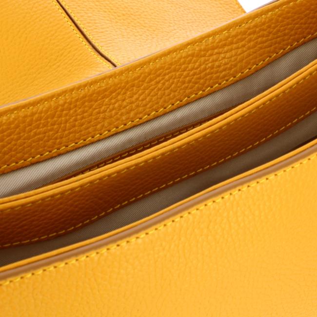 Iuntoo Borsa a mano Dorica media Senape - 5