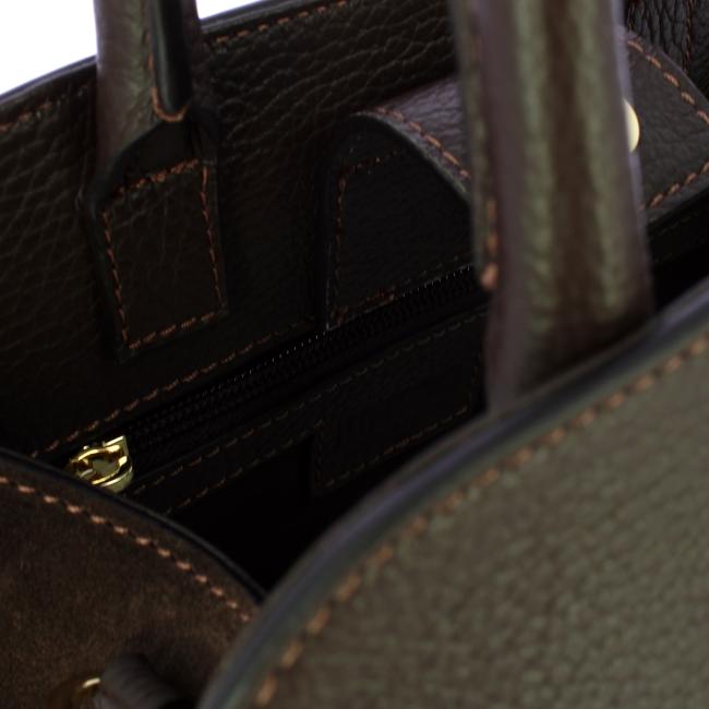 Iuntoo Borsa a mano Cluana piccola Cioccolato - 5