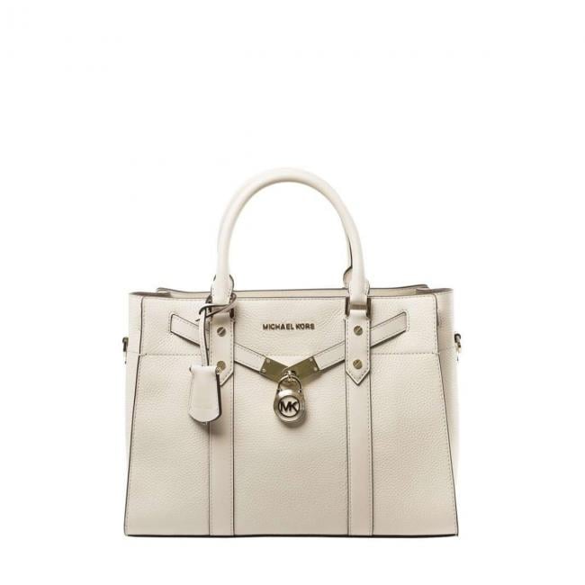 Michael Kors Borsa a mano Nouveau Hamilton Large in pelle martellata - 1