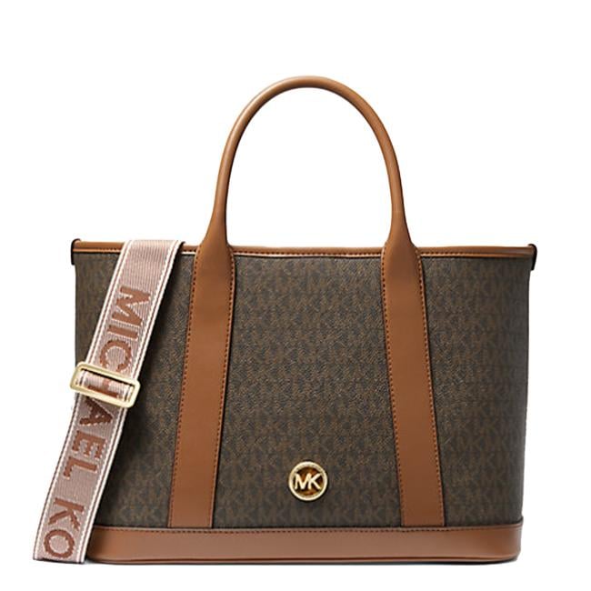 Michael Kors Borsa a mano Luisa media con logo Brn/Luggage - 1