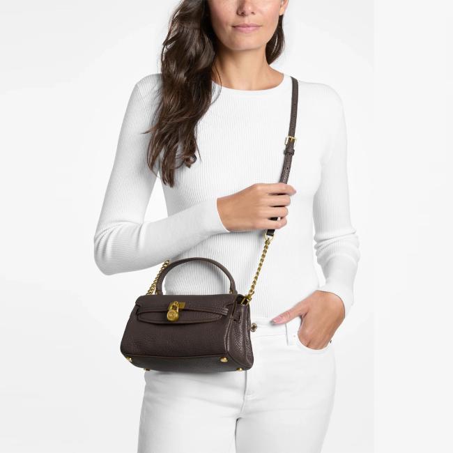 Michael Kors Hamilton Modern tracolla XS Chocolate - 32F6ANXC0E 251 - 2