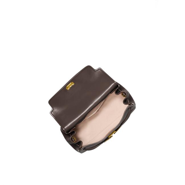 Michael Kors Hamilton Modern tracolla XS Chocolate - 32F6ANXC0E 251 - 4
