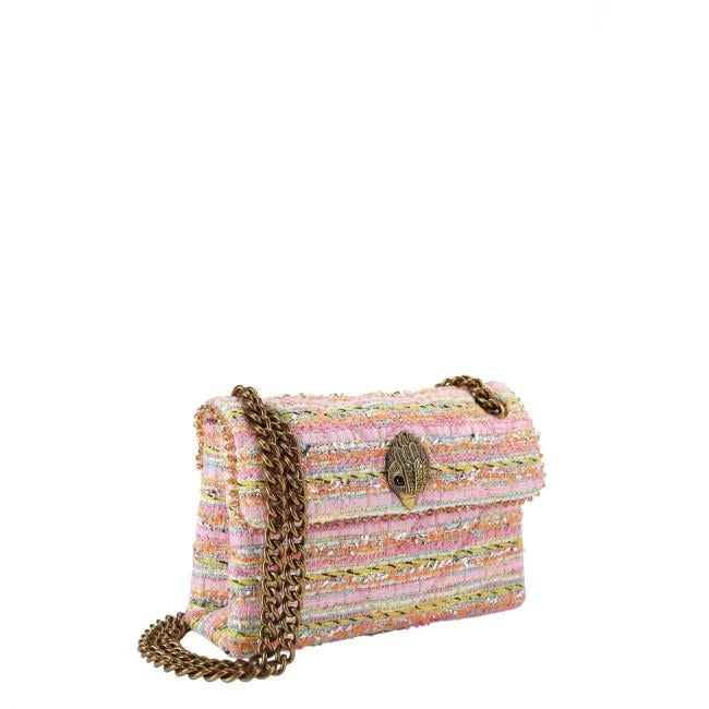 Kurt Geiger Mini Kensigton in tweed Pink Comb - 4
