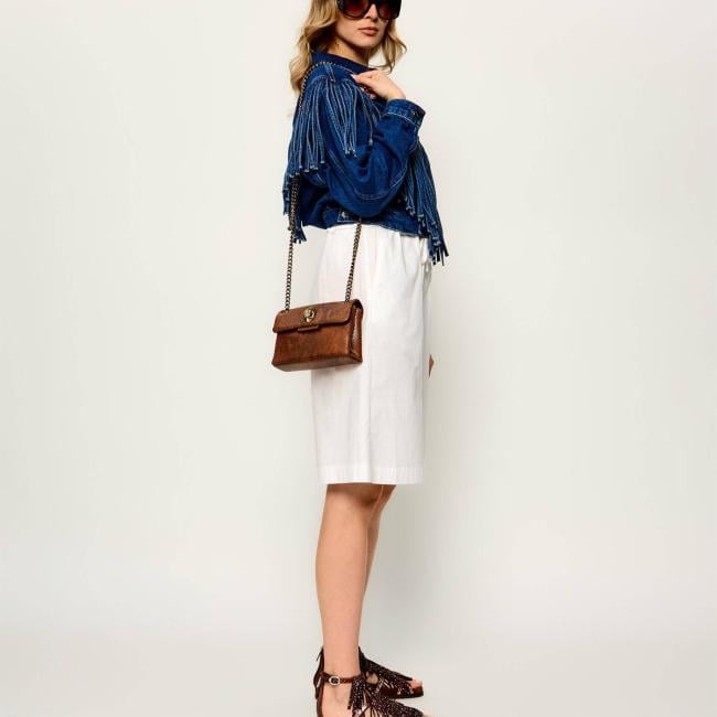 Kurt Geiger Tracollina Mini Kensington Bag Snake Brown - 3