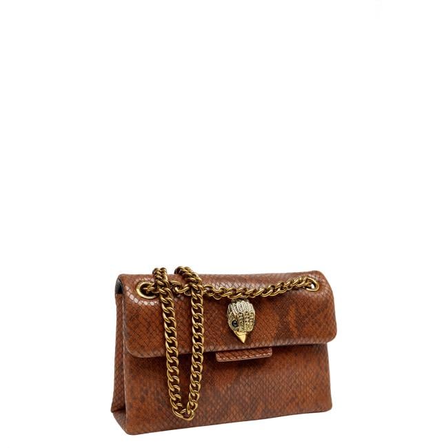 Kurt Geiger Tracollina Mini Kensington Bag Snake Brown - 4