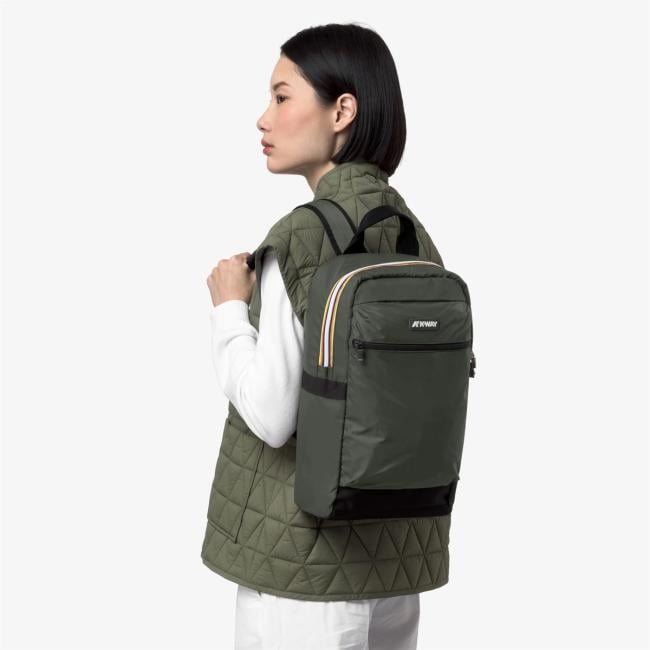 KWAY Zaino Mid Laon Green Blackish - 2