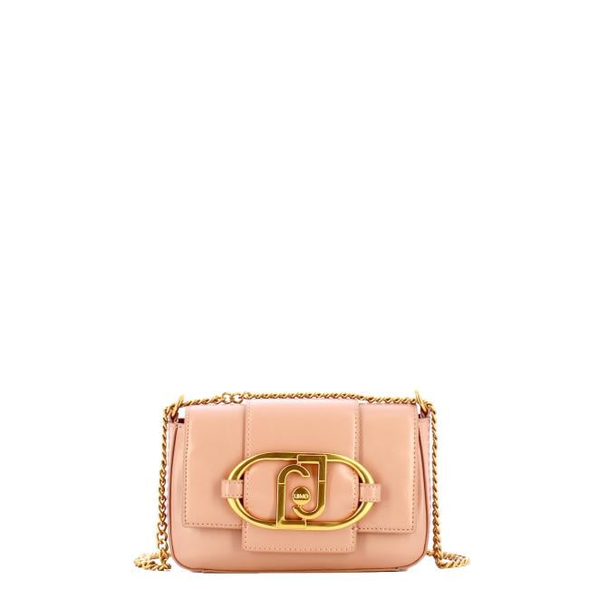 Liu Jo Borsa a tracolla Ecosostenibile con logo Soft Peach - 1