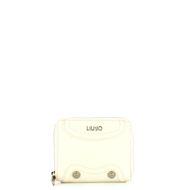 Liu Jo Portafoglio Piccolo Ecosostenibile Zip Around Off White - 1