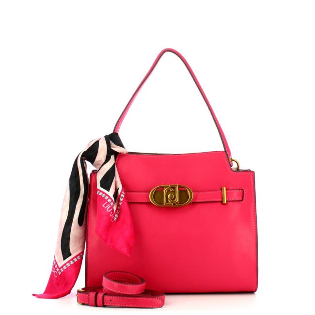 Liu Jo Borsa a mano Medium con foulard Viva Magenta - 4