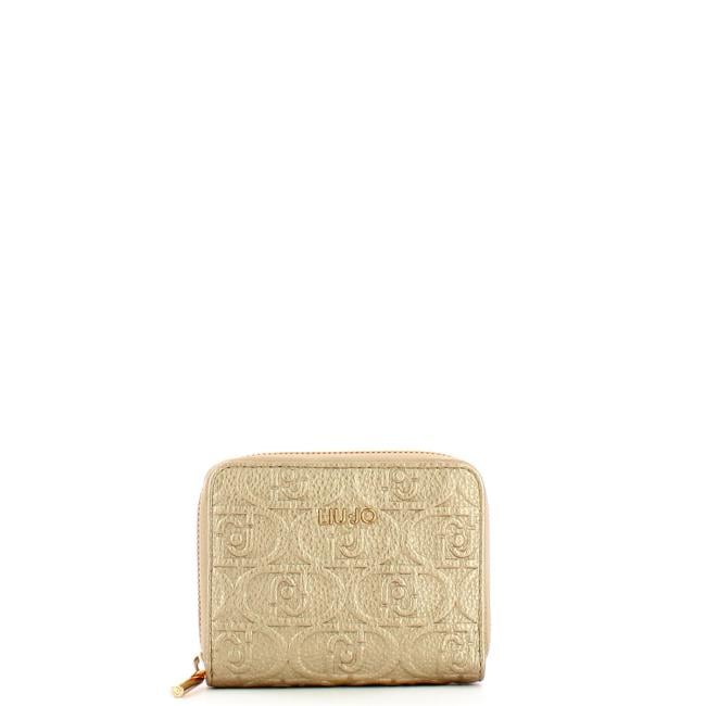 Liu Jo Portafoglio Piccolo logato Zip Around Gold - 1