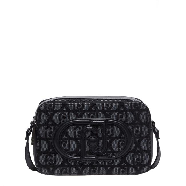 Liu Jo Camera Bag Logo Jacquard Nero - 1