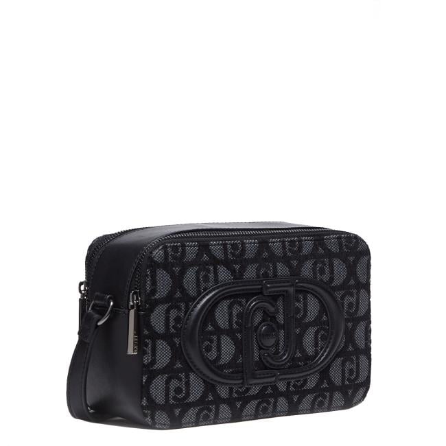 Liu Jo Camera Bag Logo Jacquard Nero - 3