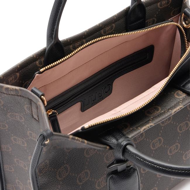 Liu Jo Borsa a mano Media Monogram Black - 4
