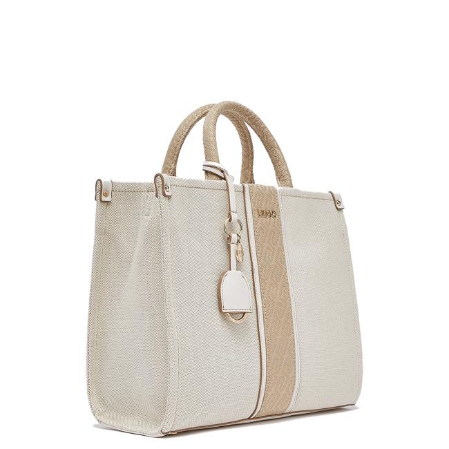 Liu Jo Borsa a mano Media Ridhi Jacquard Neutro Cream - 2