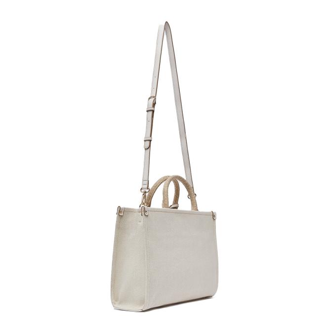Liu Jo Borsa a mano Media Ridhi Jacquard Neutro Cream - 3