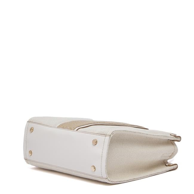 Liu Jo Borsa a mano Media Ridhi Jacquard Neutro Cream - 5