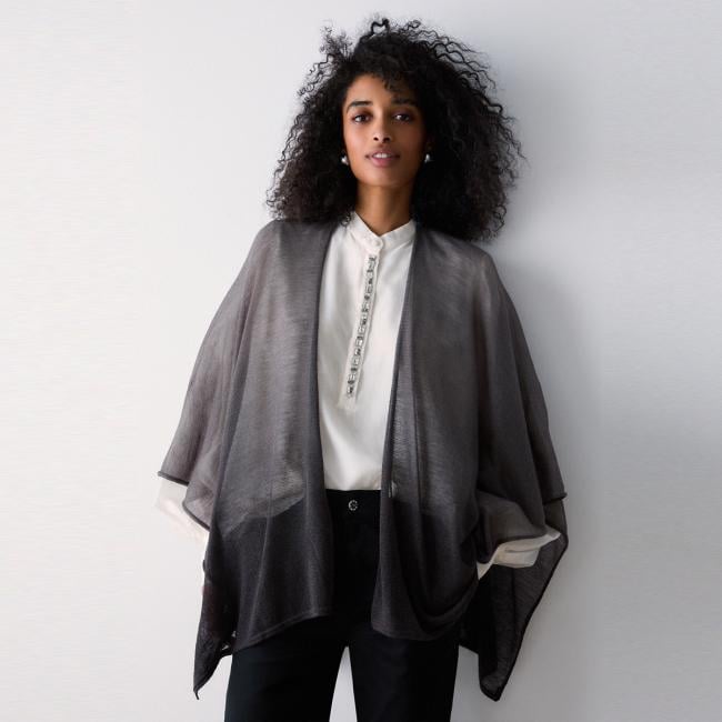 Liu Jo Poncho iridescente Black - 1