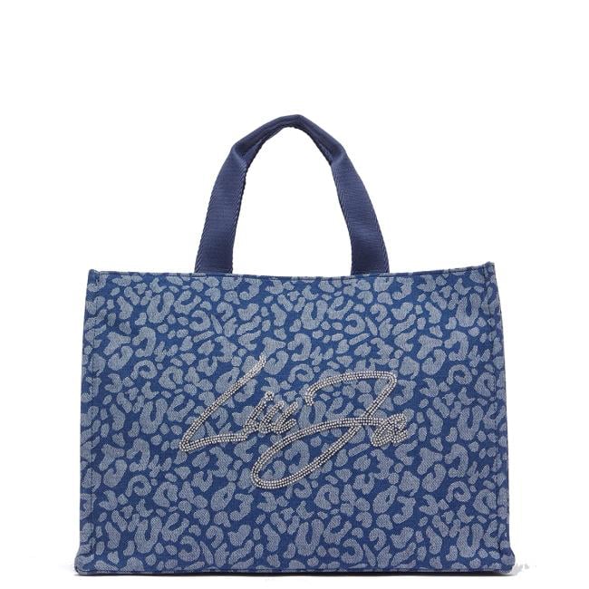Liu Jo Shopping Bag Large in denim Animalier - 1