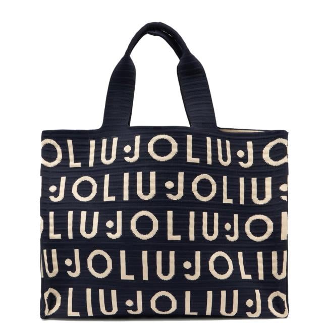 Liu Jo Shopping Bag Large in maglia Blue Sky - 1