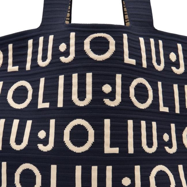 Liu Jo Shopping Bag Large in maglia Blue Sky - 5