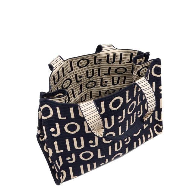 Liu Jo Shopping Bag Large in maglia Blue Sky - 6