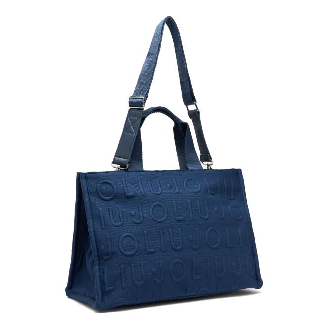 Liu Jo Shopping Bag Large in maglia Blue Sky - 3