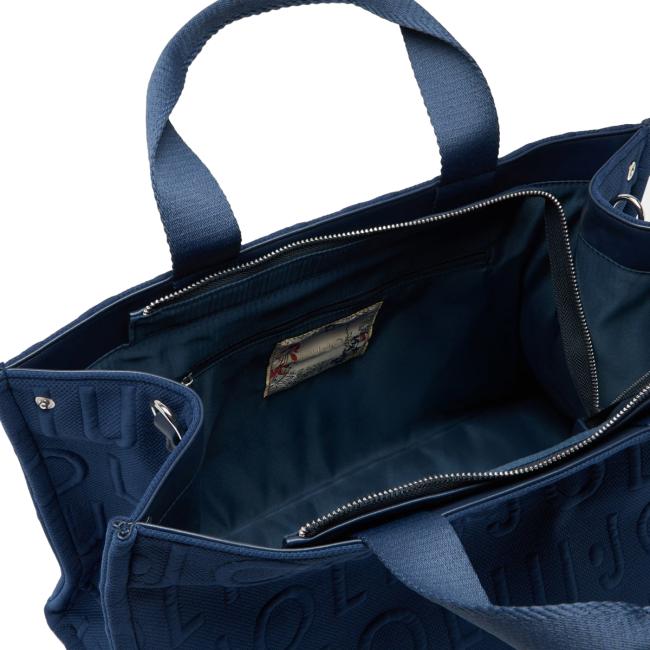 Liu Jo Shopping Bag Large in maglia Blue Sky - 6