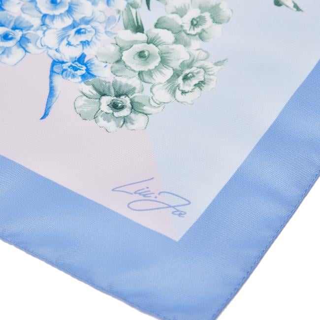 Liu Jo Foulard Piccolo a fiori Bright Blue Wawe - 3